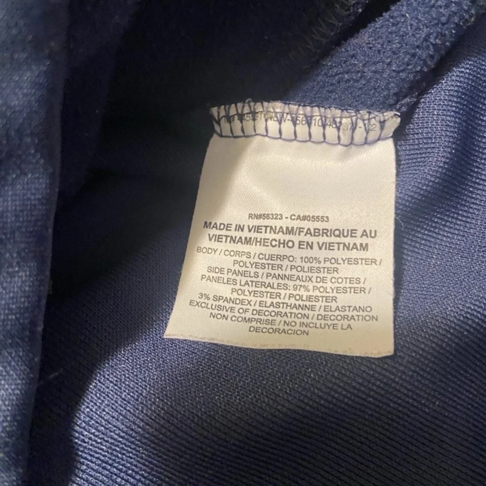 Nike Therma Fit Pullover Womens Small Blue Golf Tour Performance 1/2 Zip Lined